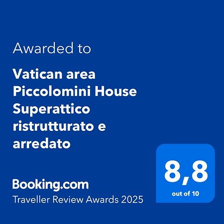 Vatican Area Piccolomini House Superattico Ristrutturato E Arredato Rome Exterior photo